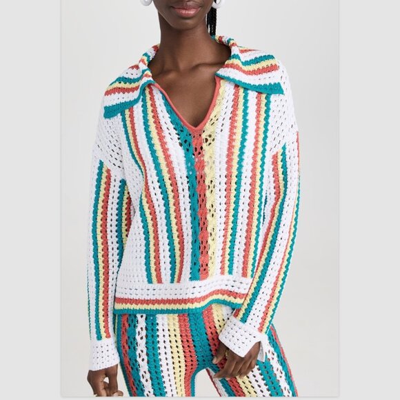 Solid & Striped Lola Crochet Pullover - Picture 4 of 7
